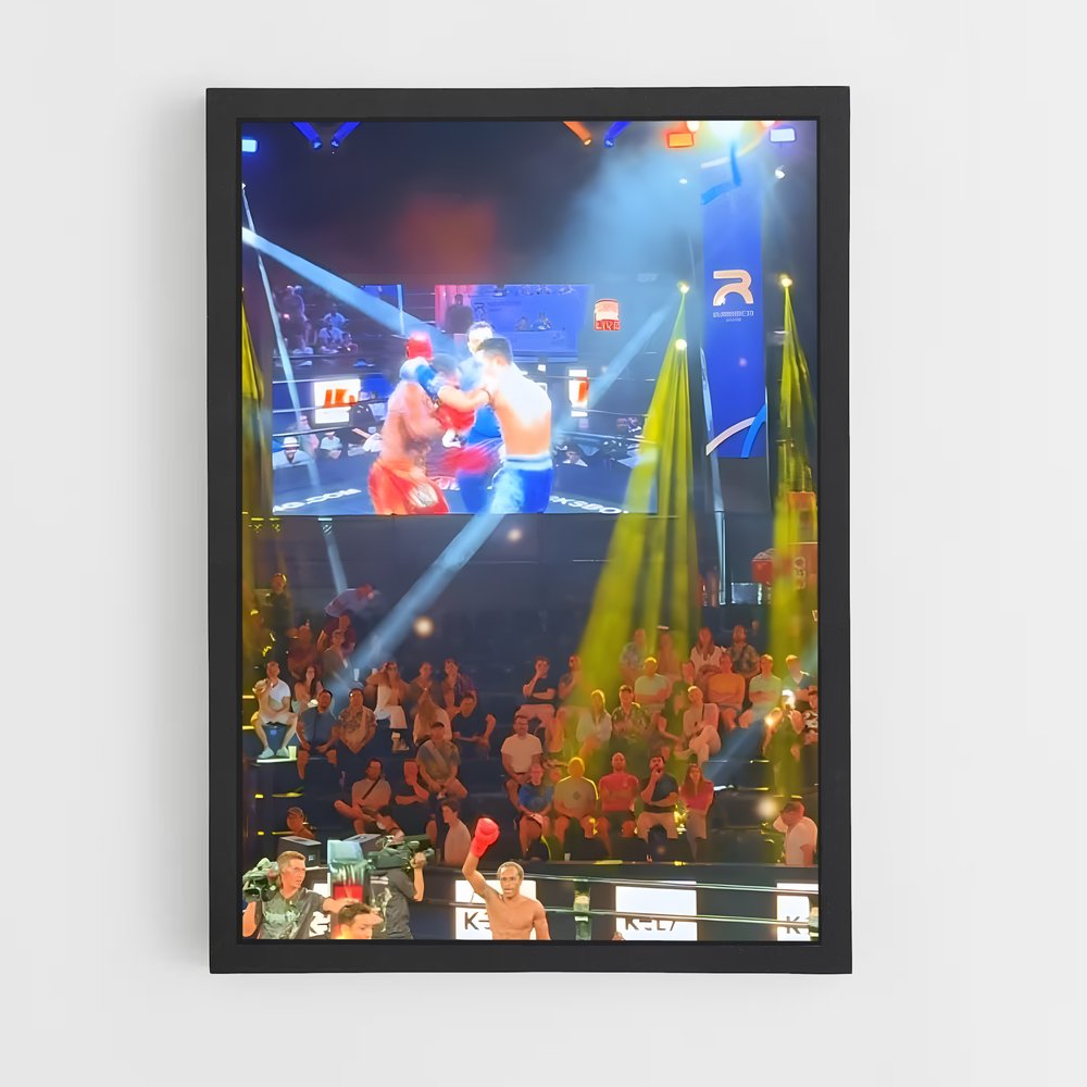 Poster Rajadamnern stadium – affiche Muay Thai (vue 2)